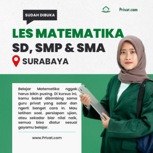 Les Matematika di Surabaya untuk SD, SMP, SMA dengan Tutor Terbaik di NgajarPrivat.com 3 Les Matematika di Surabaya