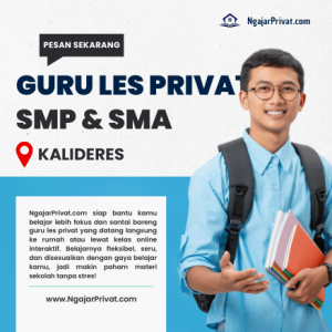 NgajarPrivat.com Menyediakan Guru Les Privat di Kalideres, Jakarta Barat untuk SMP & SMA: Daftar Sekarang! 3 Guru Les Privat di Kalideres, Jakarta Barat