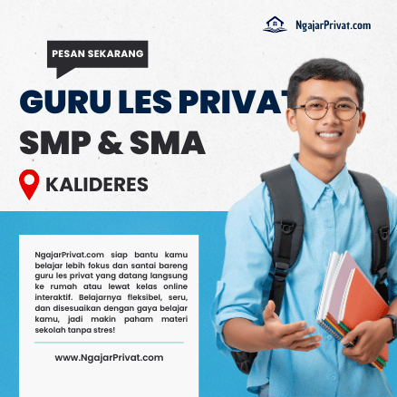 NgajarPrivat.com Menyediakan Guru Les Privat di Kalideres, Jakarta Barat untuk SMP & SMA: Daftar Sekarang! 1 Guru Les Privat di Kalideres, Jakarta Barat