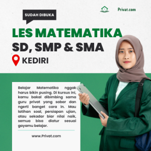 Promo Spesial! Les Matematika di Kediri untuk SD, SMP, SMA — Pesan Sekarang di NgajarPrivat.com 3 Les Matematika di Kediri