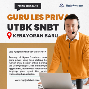 Guru Les Privat UTBK SNBT di Kebayoran Baru, Jakarta Selatan – Siap Lolos Tes? Daftar Sekarang! 3 Guru Les Privat UTBK SNBT di Kebayoran Baru, Jakarta Selatan