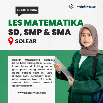 Les Matematika di Solear, Tangerang untuk SD, SMP, SMA dengan Tutor Terbaik di NgajarPrivat.com 1 Les Matematika di Solear, Tangerang