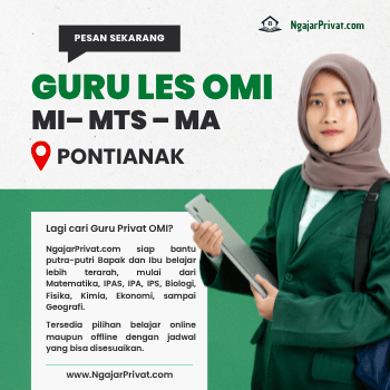 Guru Les Privat OMI di Pontianak Terbaik untuk Putra-Putri Ayah & Bunda: Eksklusif dari NgajarPrivat.com! 1 Guru Les Privat OMI di Pontianak